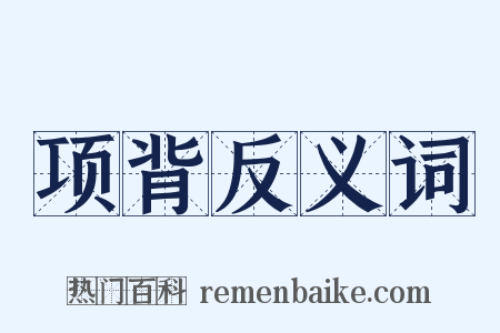 项背反义词是什么意思的图片